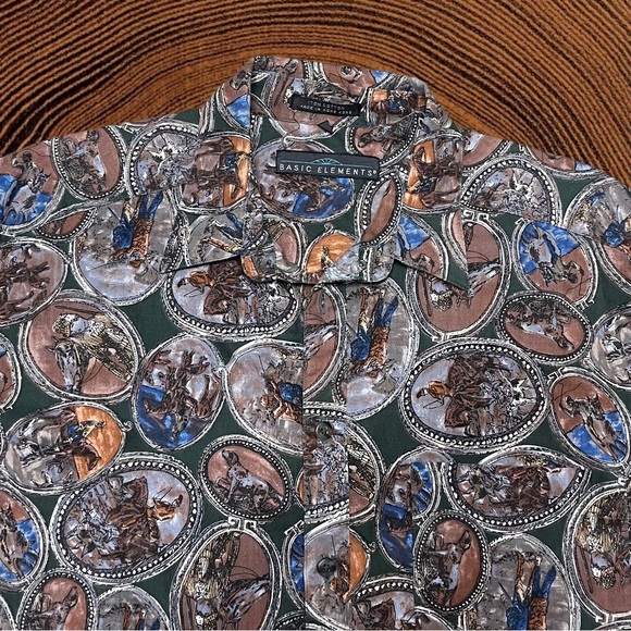 Vintage 1990s Equestrian Button Down - Picture 2 of 6